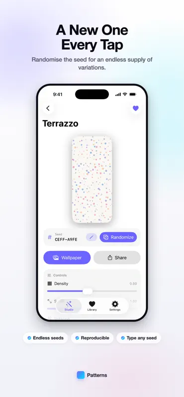 Patterns: Create Wallpapers screenshot 7 of 10