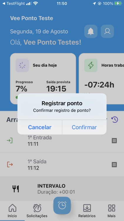 VeeTime - Colaborador