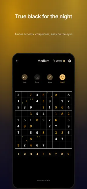 BlueSudoku: Calm Puzzle screenshot 2