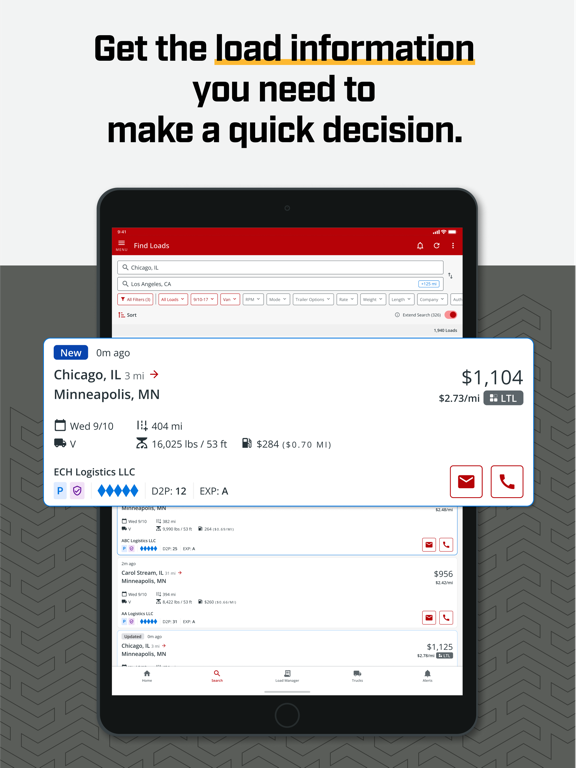 Truckstop Go iPad screenshot 3 - Business app