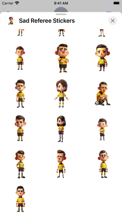 Screenshot #3 pour Sad Referee Stickers
