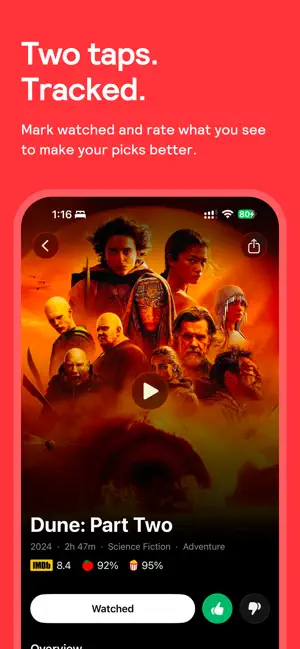 Cue: Movie & TV Watchlist screenshot 3