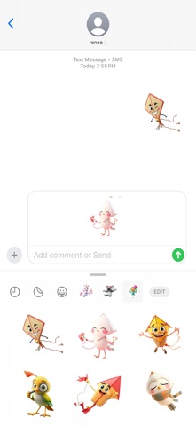 微风风筝贴纸 screenshot
