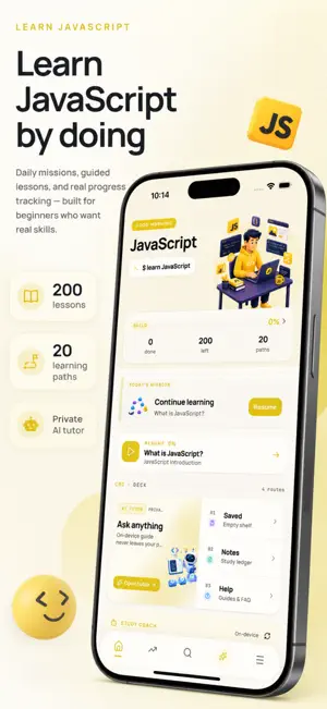 Learn JavaScript Coding - AI screenshot 1