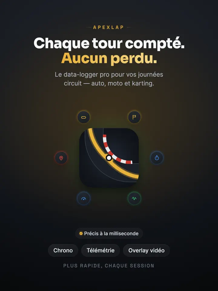 ApexLap sur iPad : capture d’écran 1 sur 7