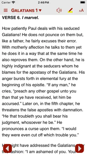 Luther’s Commentary: Galatians screenshot 1