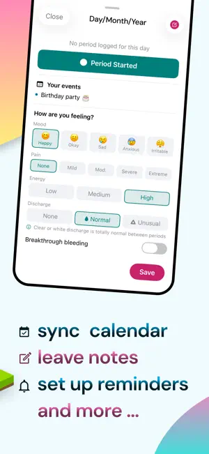 Youna - Teen Period Tracker screenshot 4