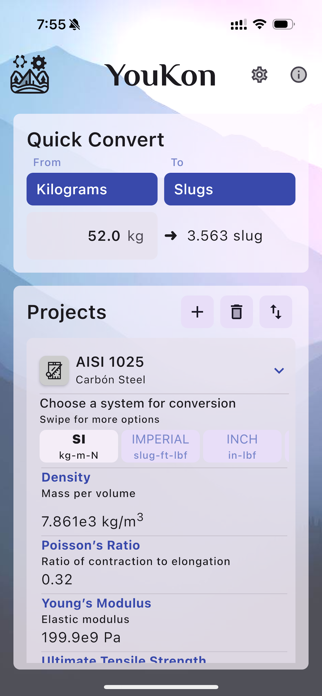 YouKon Engineer Unit Converter Screenshot 2 of 4