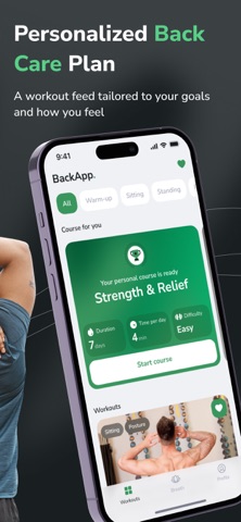 Backapp - Remove Back Pain iPhone screenshot