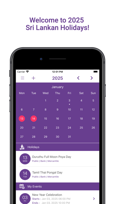 Screenshot #1 pour SL Calendar