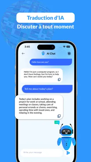 Capture d'écran de Nextrans: AI Traducteur Chat sur iPhone 4