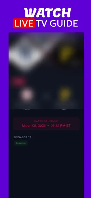 Live Stream Schedule for MLB screenshot 1