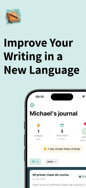 Learn Languages: AI Diary screenshot 1