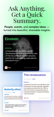 Facts & Vocab Builder -Defy AI iPhone screenshot