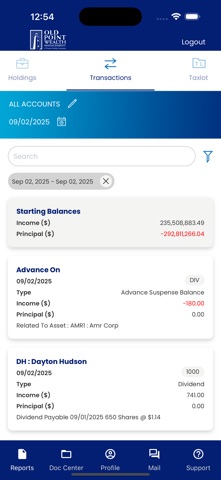 Old Point Wealth GWAccess Screenshot 6 of 10