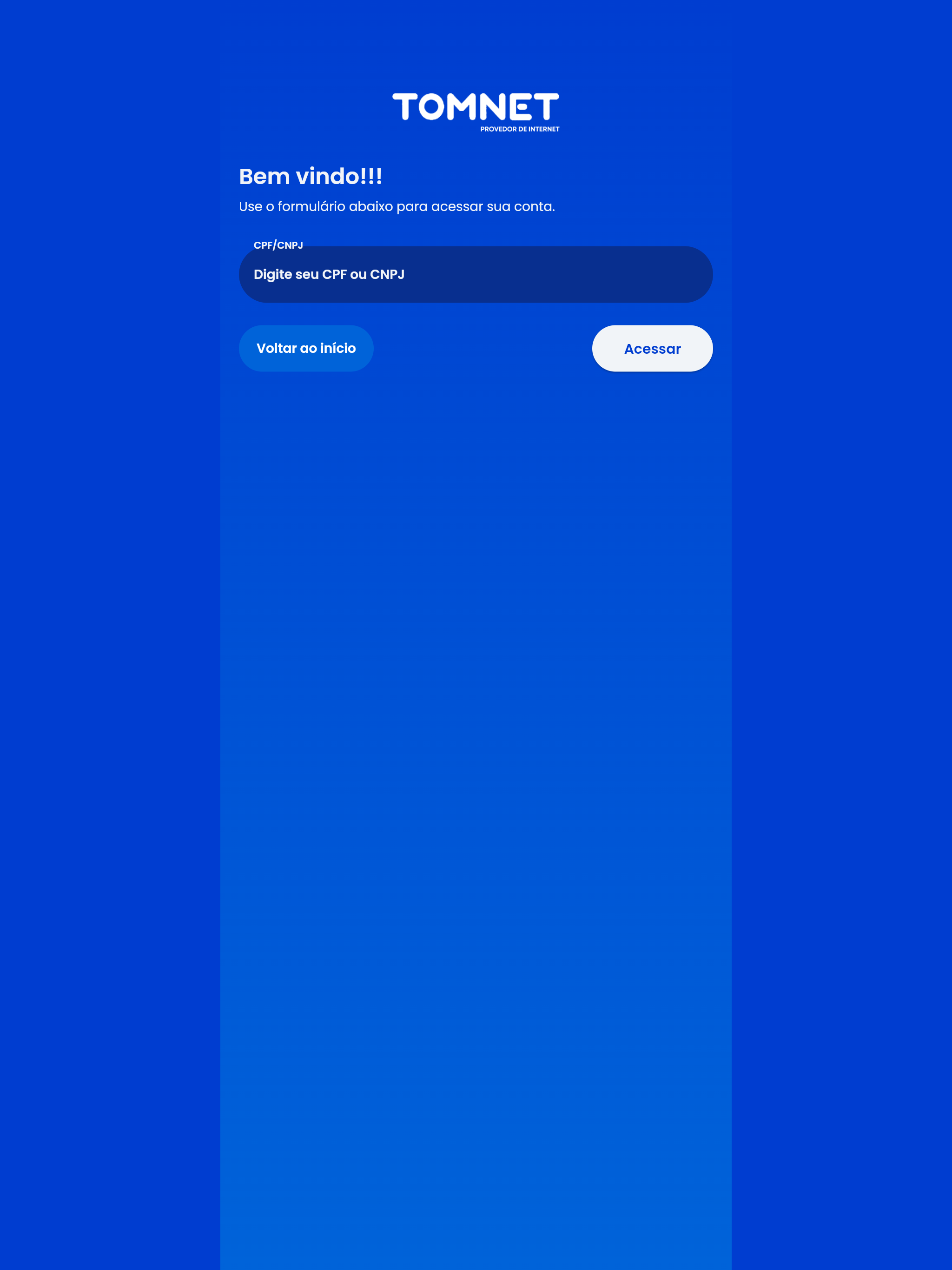TOMNET Internet - App Cliente