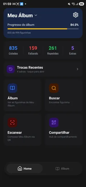 Figurinhas álbum 2026 screenshot 1
