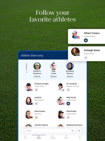 LPGA iPad screenshot