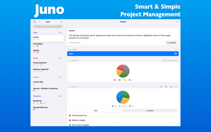 Task  Project Manager - Juno