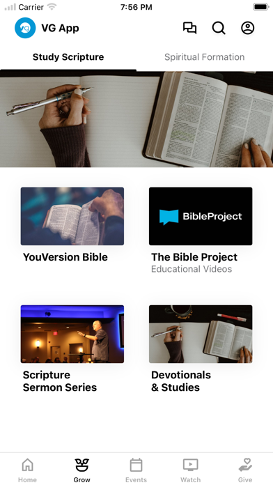 The Vineyard Gilbert App Screenshot