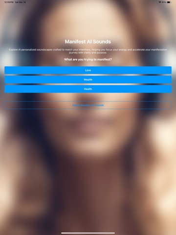 Manifest AI. iPad screenshot