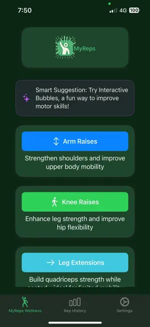 MyReps Wellness screenshot 1