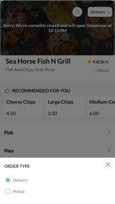 Sea Horse Fish N Grill, Screenshot