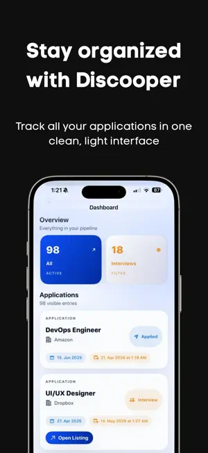Discooper: Job Tracker screenshot 2