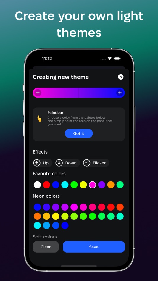 #5. LED light control home (iOS) 由: Roma Novakov