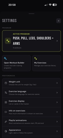 EZ Gym Tracker screenshot