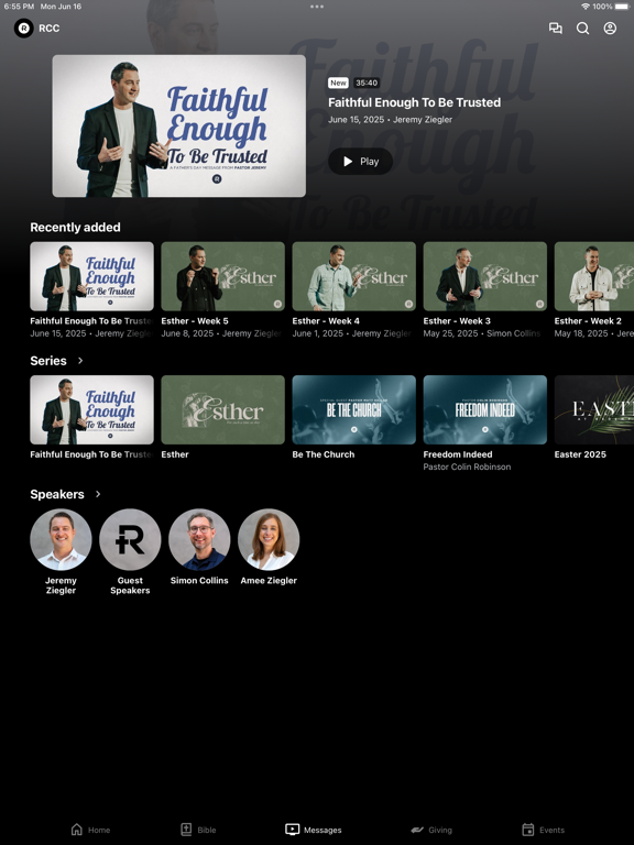 Redemption Community Church iPad screenshot 2 - Lifestyle app