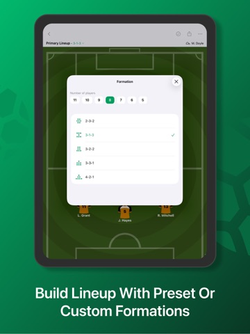 Soccer Line Up Builder 11 iPad screenshot