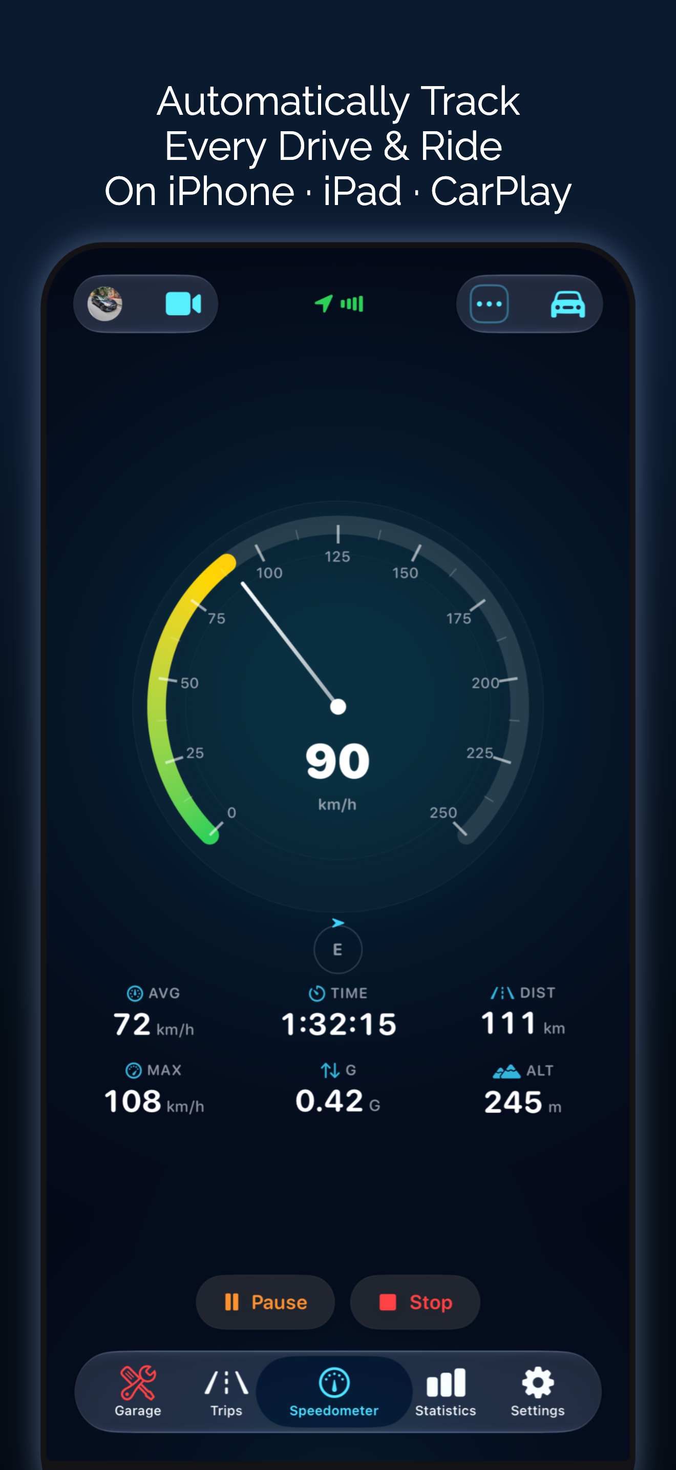 GPS Speed Tracker: Speedometer