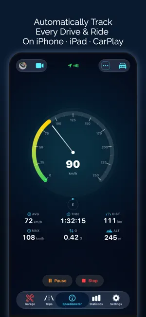 GPS Speed Tracker: Speedometer screenshot 1