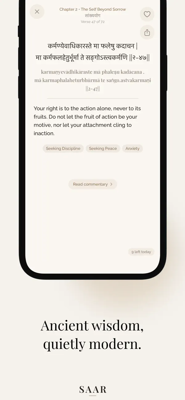 Screenshot #2 pour Saar — Gita & Reflection