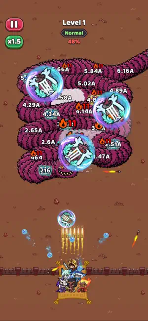 Heroes vs Crazy Wiggler screenshot 2