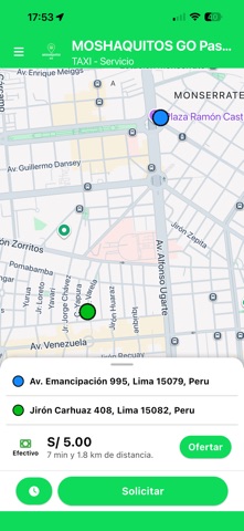 MOSHAQUITOS GO Pasajero screenshot