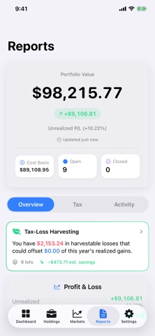 SmartFolio - Portfolio Tracker Screenshot 4 of 5