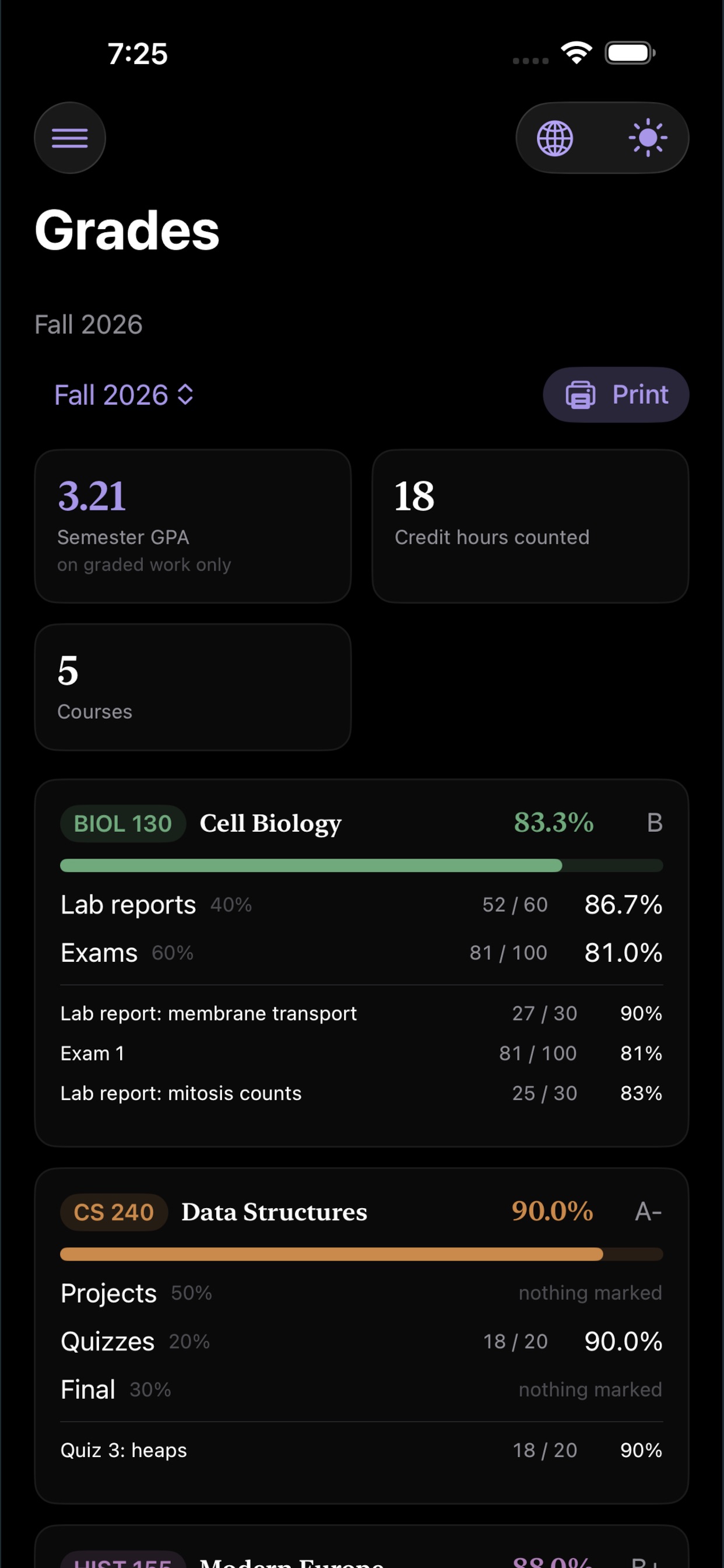 Screenshot 5 of Academic Planner Pro