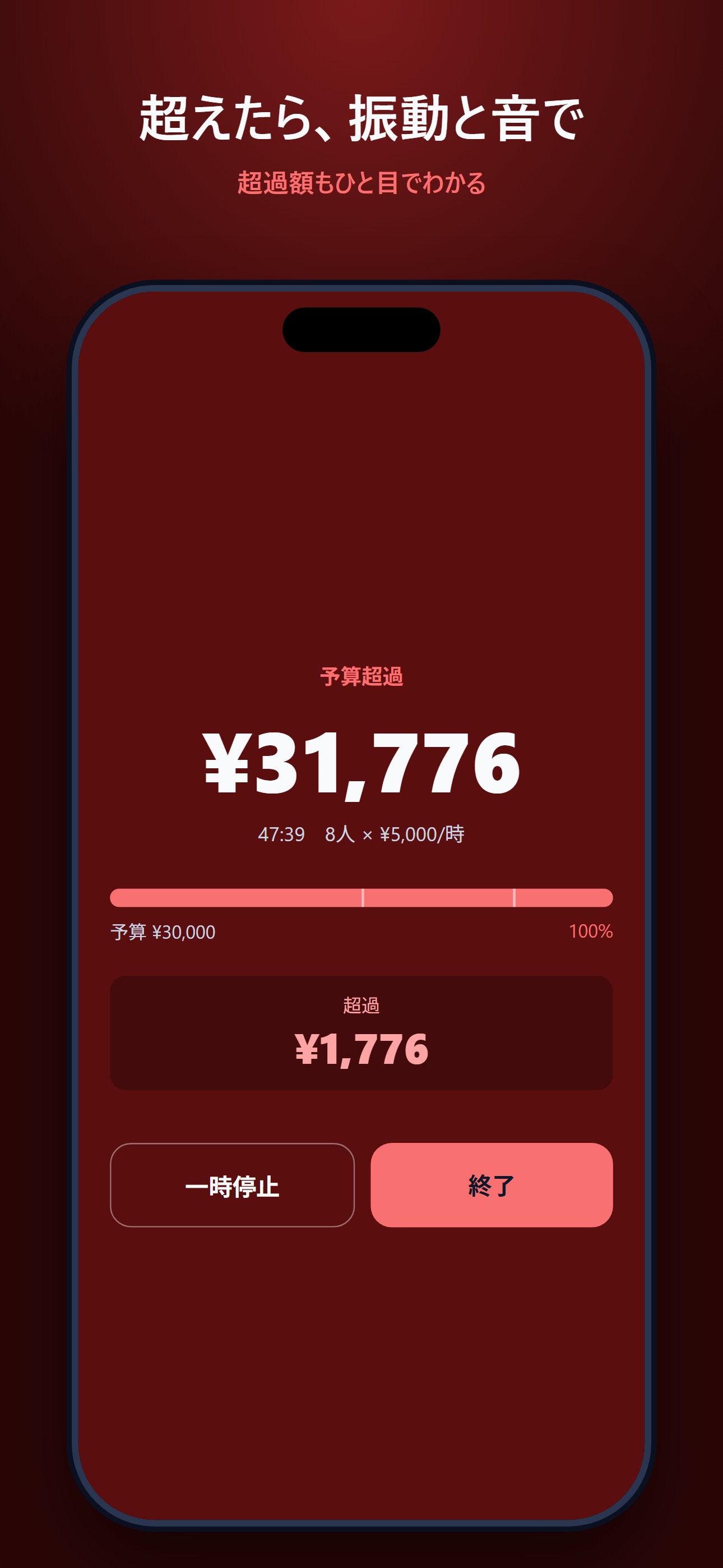 Screenshot 4 of 会議コストタイマー