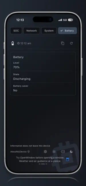 AboutMyDevice: Benchmark, info screenshot 4