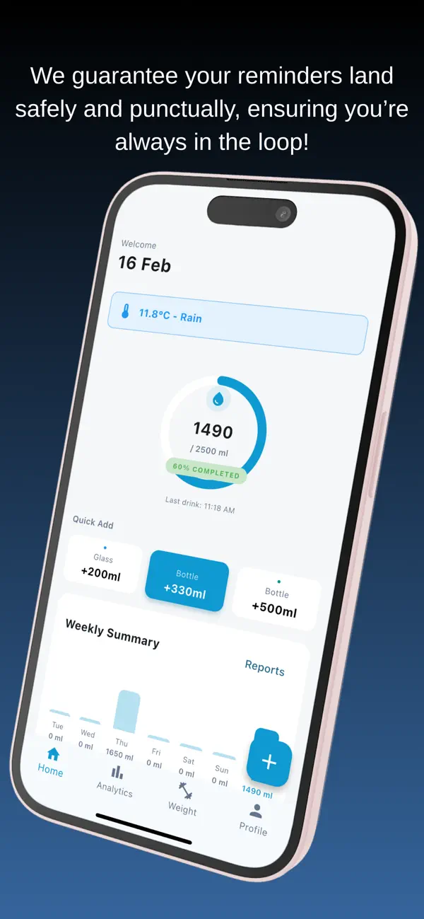 Water Reminder Water Log Alarm (iOS) — Price History & Similar | AppAgg