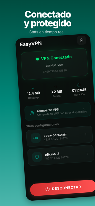 EasyVPN - WireGuard Client Screenshot 2 of 6