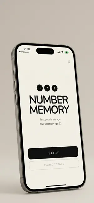 Number Memory – Brain Age Test screenshot 1