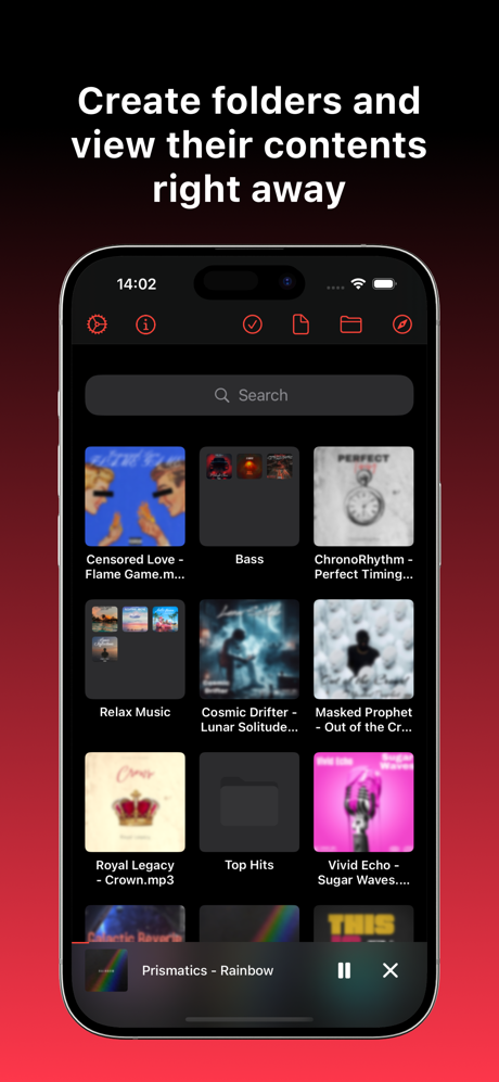 Music App: offline player screenshot 2
