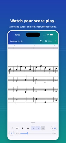 Scorelio: Sheet Music Player Screenshot 2 of 3