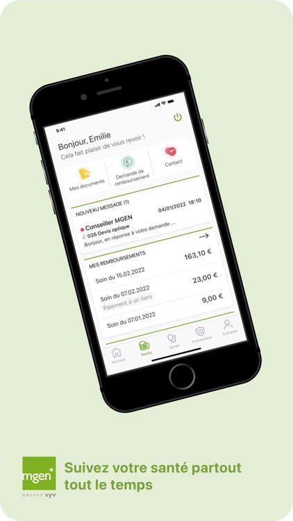 Mutuelle MGEN Espace personnel