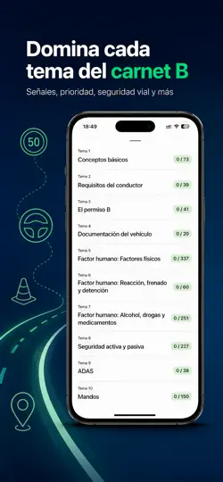 Captura de pantalla de Test DGT 2026 - Pronto en iPhone 4