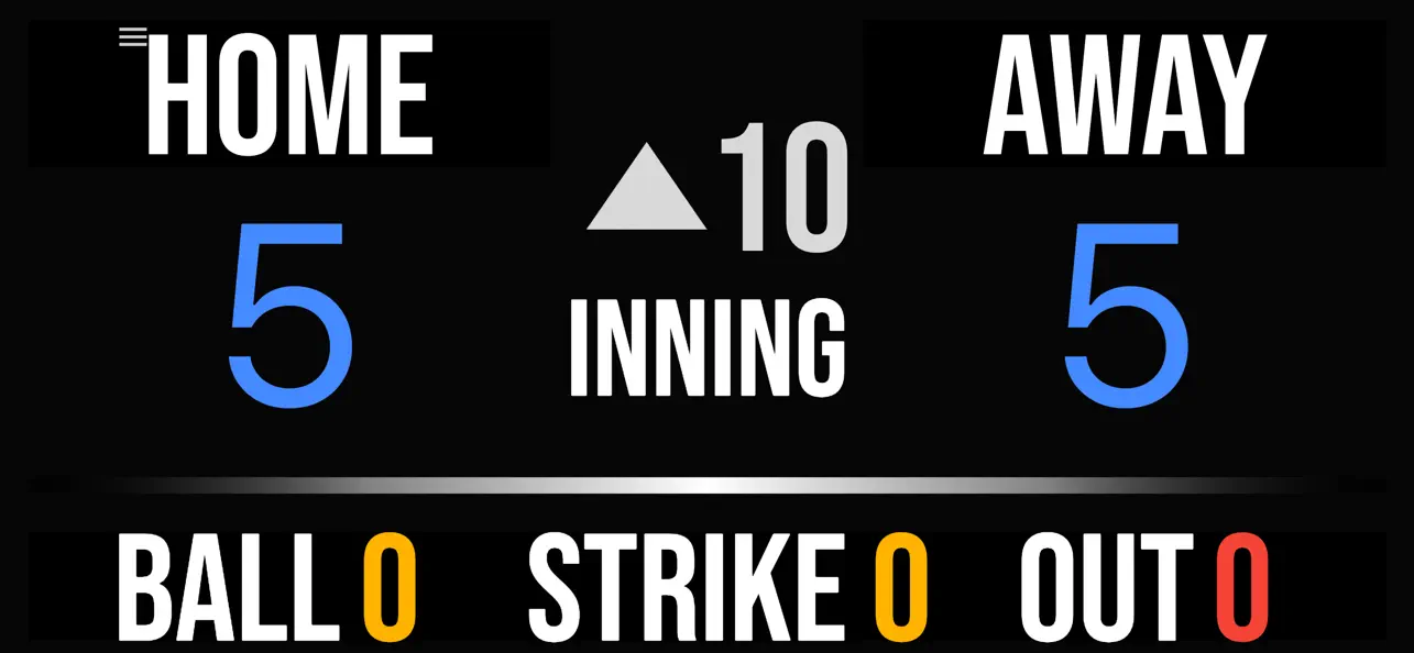 Screenshot #2 pour BT Baseball Scoreboard