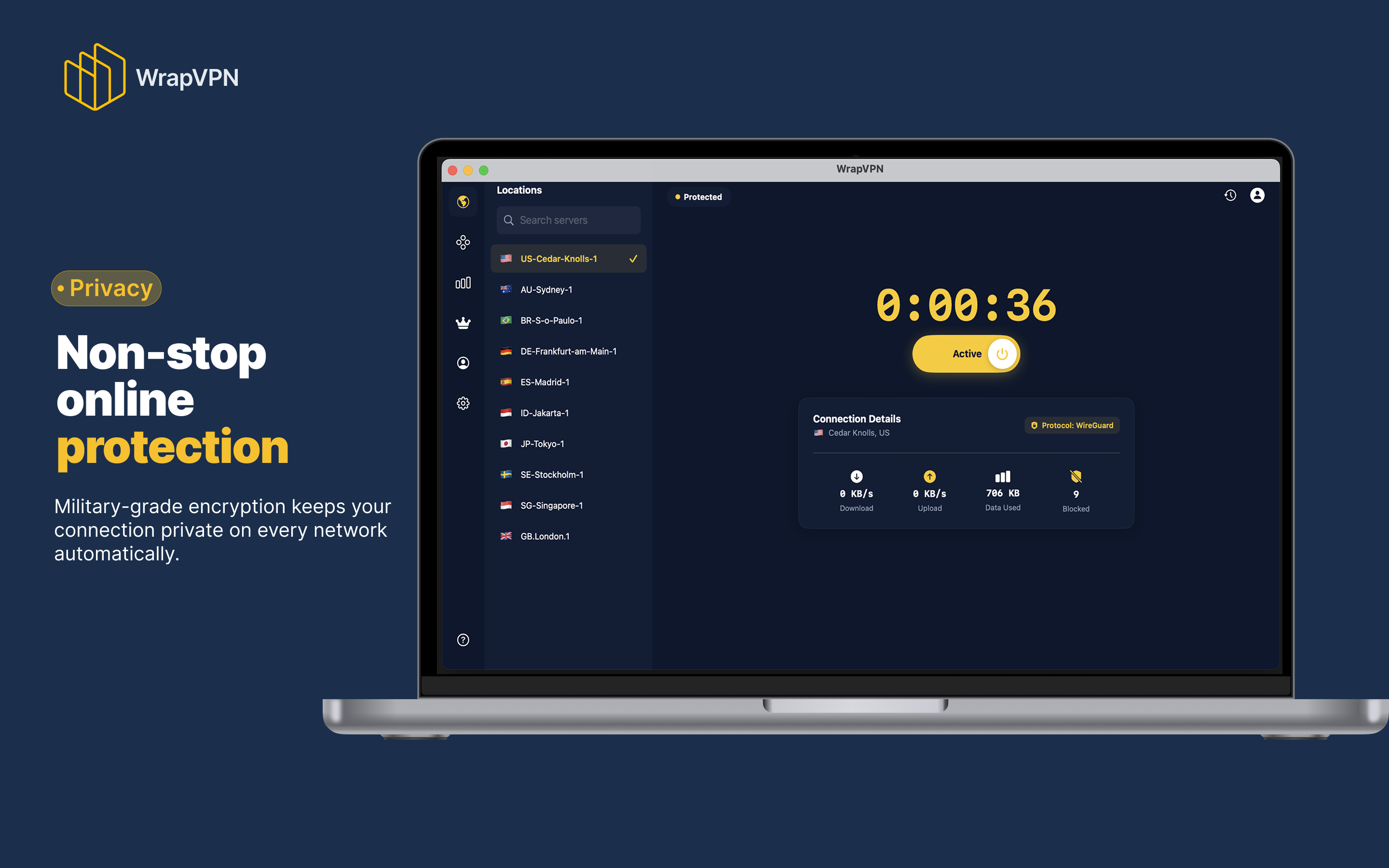WrapVPN screenshot 12